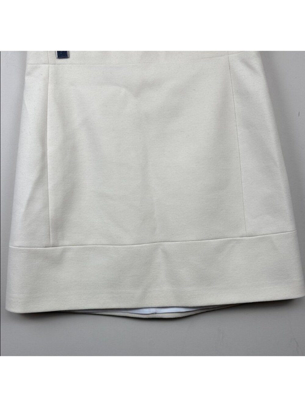 JUDITH & CHARLES Elegant Cream Women's classic a line wool blend Skirt Canada - Picture 4 of 10